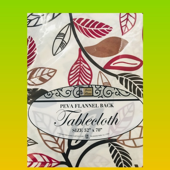 1 pcs Tablecloth peva Flannel Back size 52x 70🔺🔻🔺 - Picture 4 of 5